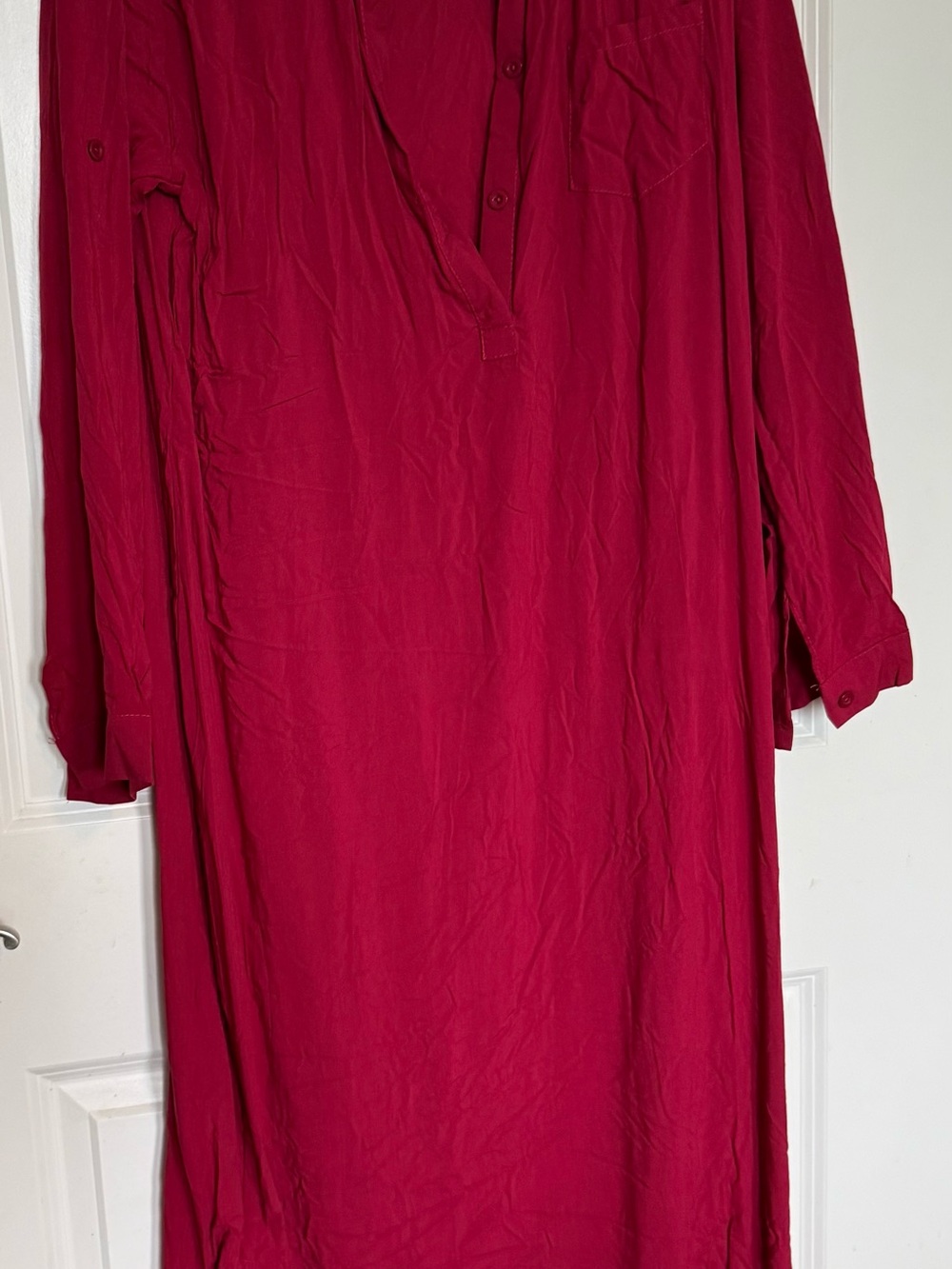 Long Red Tunic Dress